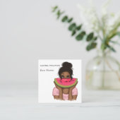 サマーイベントプランナースクエアビジネスカード スクエア名刺 (スタンド正面)