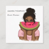 サマーイベントプランナースクエアビジネスカード スクエア名刺 (正面)