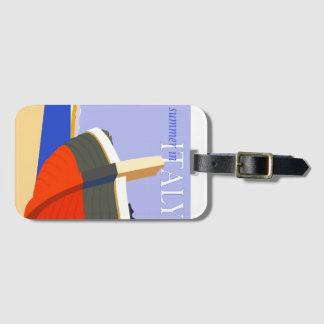 サマーインイタリア-ビンテージの旅行ポスター ラゲッジタグ