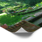 サマーイングリッシュガーデンプリント ポスター (角)