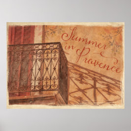 サマーインプロヴァンスカントリーフランスのヴィンテージ ポスター