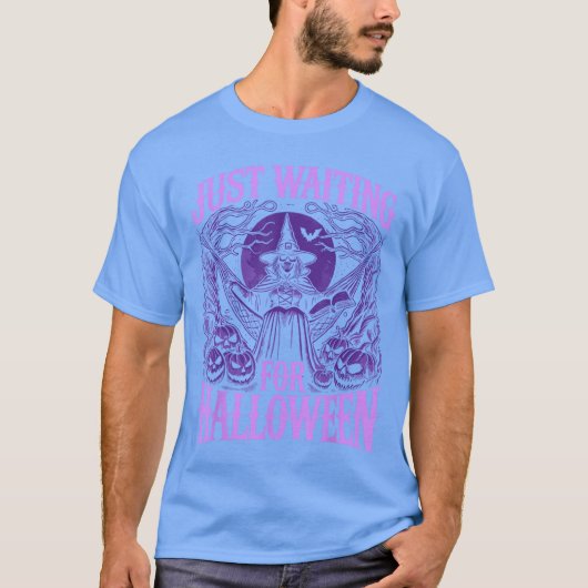 サマーウィーンのスケルトンはハロウィンを待っている Tシャツ (正面)