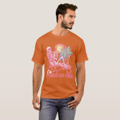 サマーウィーンの雰囲気 スケルトン 夏季休暇 ビーチ フー Tシャツ (正面フル)