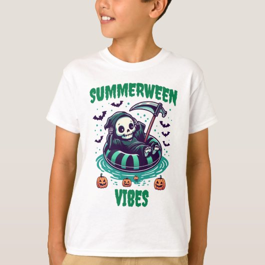 サマーウィーンの雰囲気 - リラックスするリーパー Tシャツ (正面)