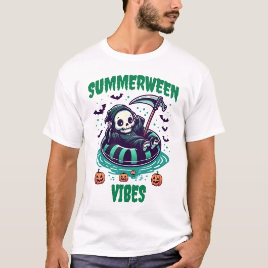 サマーウィーンの雰囲気 - リラックスするリーパー Tシャツ (正面)