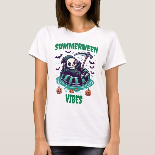 サマーウィーンの雰囲気 - リラックスするリーパー Tシャツ (正面)