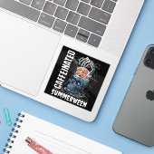 サマーウィーンゴスのカフェイン入りドクロアイスコーヒー シール (ノートパソコンとiPhone)