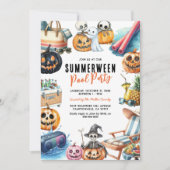 サマーウィーンハロウィーンプールパーティー 招待状 (正面)