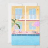 サマーウィーンハロウィーンプール誕生日 招待状 (裏面)