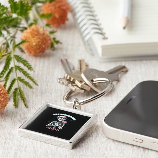 サマーウィーンビーブス不気味サマーカボチャクラシックン キーホルダー (側面)