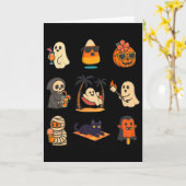 サマーウィーン幽霊カボチャハロウィンスポーキーサマーT カード (黄色い花)