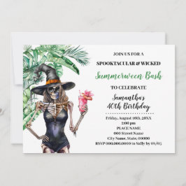 サマーウィーン魔女プールバッシュ誕生日 招待状