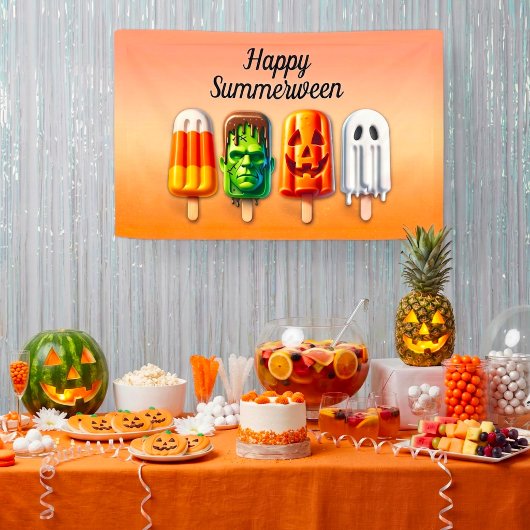 サマーウィーン サマー ハロウィン アイスキャンディー 横断幕