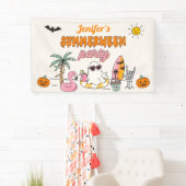 サマーウィーン サマー プール ハロウィン 誕生日パーティー 横断幕 (インサイチュ)