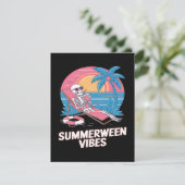 サマーウィーン スケルトン 夏休み ビーチ おもしろ 招待状 (スタンド正面)