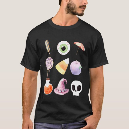 サマーウィーン ハロウィン 女子 アイボール 夏 アイスクリーム Tシャツ (正面)