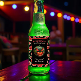 サマーウィーン・パーティー スイカのジャック・オー・ランタン スプーキー ビールラベル