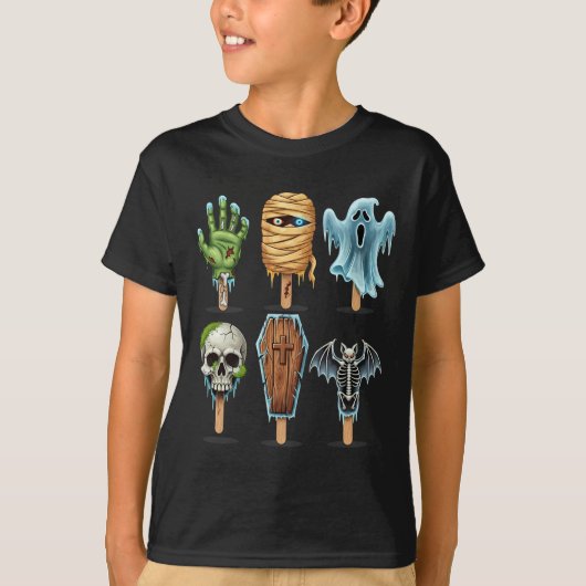サマーウィーン ホラー 映画 夏 アイスキャンディー ハロウィン Tシャツ (正面)