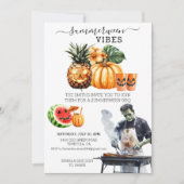 サマーウィーンBBQパーティー サマー プールパーティー 招待状 (正面)