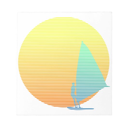 サマーウインドサーファー ノートパッド (正面)