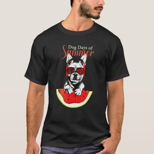 サマーウェルシュコーギーコルギ Tシャツ (正面)