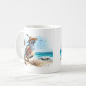 サマーウォーターカラーカリフォルニアウイル コーヒーマグカップ (正面左)