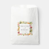 サマーウォーターカラーガーデン結婚フローラ フェイバーバッグ (正面)