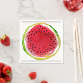 サマーウォーターカラースイカ スタンダードカクテルナプキン (インサイチュ)