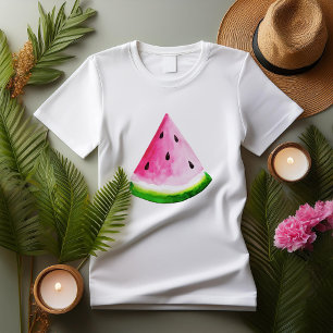 サマーウォーターカラースイカ Tシャツ