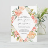 サマーウォーターカラーフローラメドレー 招待状 (スタンド正面)