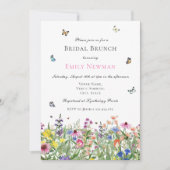 サマーウォーターカラーブライダルブランチ 招待状 (正面)