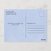 サマーウォーターカラープールパーティの招待状 ポストカード (裏面)