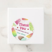 サマーウォーターカラーポプシクル誕生日メッセージカード フェイバータグ (インサイチュ)