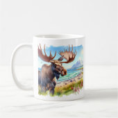 サマーウォーターカラームースオンビーチ コーヒーマグカップ (左)