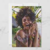 サマーウォーターカラー熱帯フローラ卒業パーティー 招待状 (裏面)