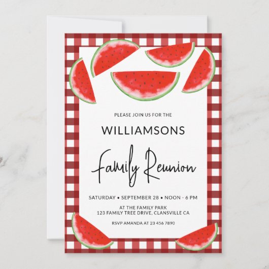 サマーウォーターメロンズファミリー懇親会 招待状 (正面)