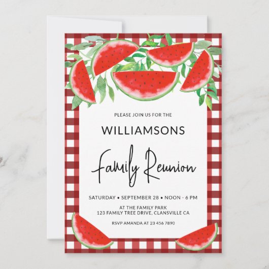 サマーウォーターメロンズファミリー懇親会 招待状 (正面)