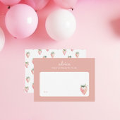 サマーウォーター色いちご育児アドバイス ノートカード