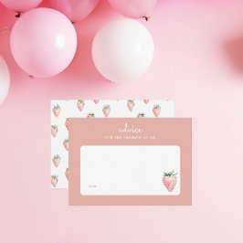 サマーウォーター色いちご育児アドバイス ノートカード