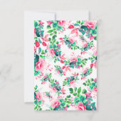 サマーウォーター色フローラ誕生日ありがとう サンキューカード (裏面)