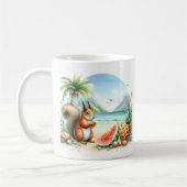 サマーウォーター色リス コーヒーマグカップ (左)