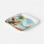 サマーウォーター色リス ペーパープレート (傾斜あり)