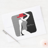 サマーウーマンのシール スクエアシール (封筒)