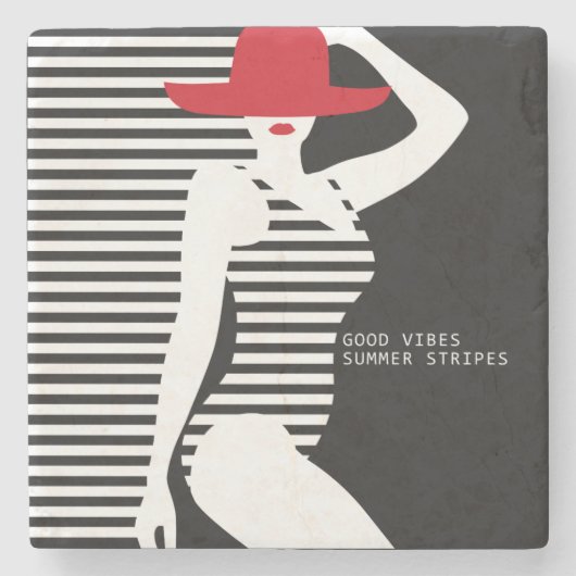 サマーウーマンストーンコースター ストーンコースター (正面)