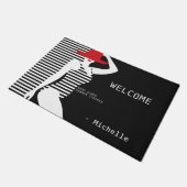 サマーウーマン名前をカスタムするドアマット ドアマット (アングル)