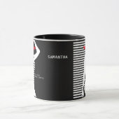 サマーウーマン名前をカスタムするマグ マグカップ (中央)