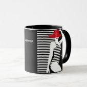 サマーウーマン名前をカスタムするマグ マグカップ (正面右)