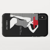 サマーウーマン名前をカスタムする電話ケース Case-Mate iPhoneケース (裏面(横))