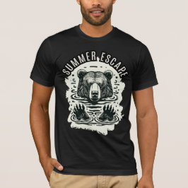 サマーエスケープ – 自然に飛び込む Tシャツ