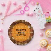 サマーエスニック15thバースデーパーティー紙プレート ペーパープレート (パーティー)